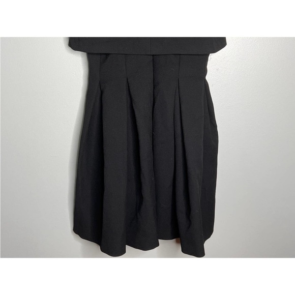 Maje Black Rozane Bodice Overlay A-line Popover Dress Size 2 - Picture 6 of 6